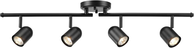 Globe Electric 60029 Roland 4-Light Foldable Track Lighting, Matte Black, Bulb Not Included - Image 5